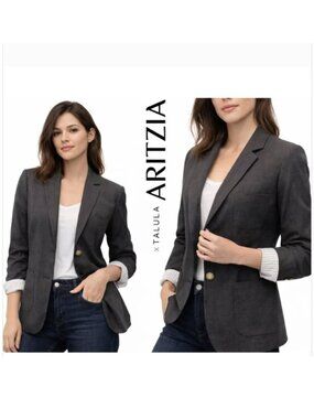 Aritzia Talula Wool Blazer Exeter Grey Tailored jacket